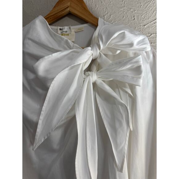 Maeve Anthroplogie Double Bow Blouse Shirt Top Size Small - Picture 3 of 6